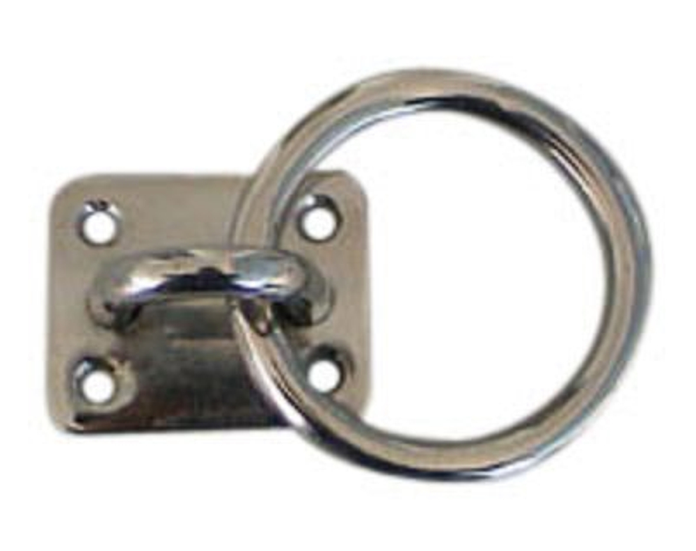 Серьга с рымом (размеры основания 40х50 мм, диаметр сечения рыма 8 мм ) (10005804).