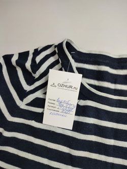 Джемпер в черно-белую полоску 44-46 размер