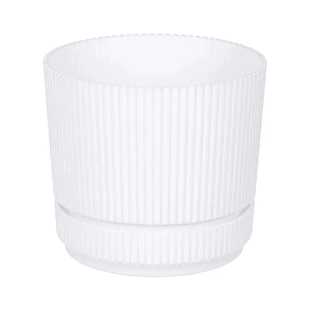 Кашпо СТРИП D110мм 0,6л с подставкой Белый