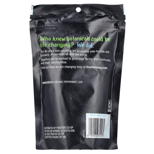 Frontier Co-op, органические листья перечной мяты, 58 г (2,05 унции)