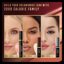 Max Factor 2000 Calorie Lip Glaze - Блеск для губ, придающий объем оттенок 005 Honey Creme, 4 ml