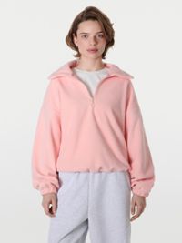 Олимпийка флисовая "Светло-розовая" женская