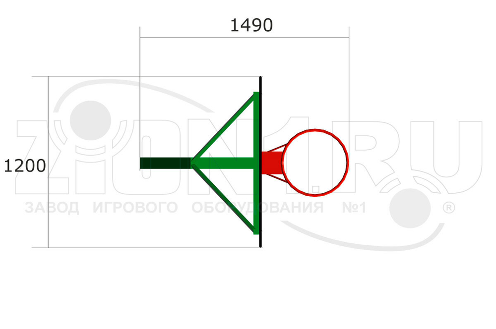 Стойка баскетбольная М1