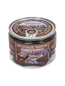 Чипсы из мяса марала вяленые ТАЁЖНЫЙ ЦЕХ 70 г