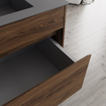 Тумба под раковину Vincea Chiara 800 подвесная, 1 выкатной ящик soft-close, C.Oak