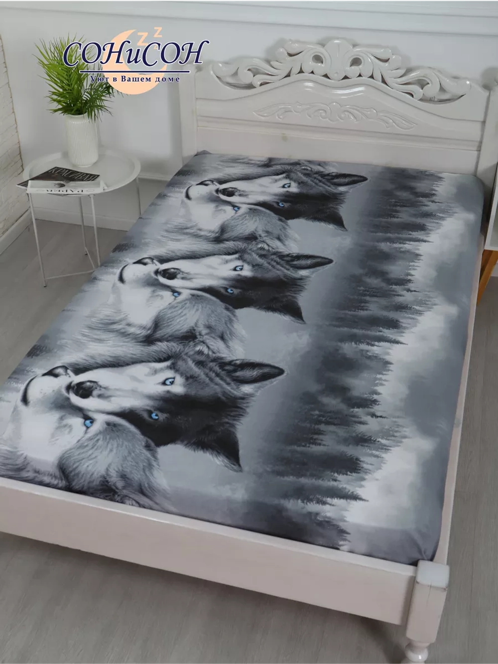 Простыня на резинке 180х200 СОНиЯ