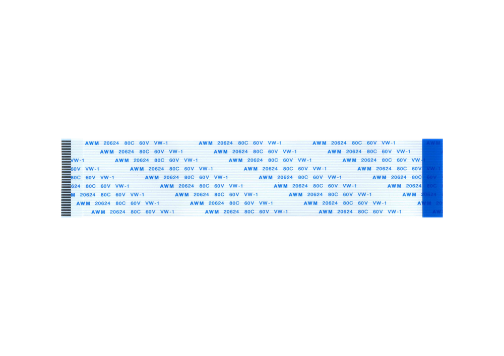 Шлейф 30 pin, 20 см, шаг 1 мм FFC, обратный Б