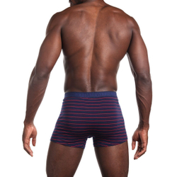 Мужские трусы боксеры темно-синие в полоску Sergio Dallini SG2930-3