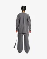 Рубашка льняная Borozna Серая