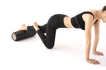Ролик массажный для йоги Coneli Yoga Wolf tooth 45x14 см черный