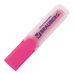 Текстовыделитель BRAUBERG "FLUO" красный линия 1-5 мм (10 штук в упаковке)