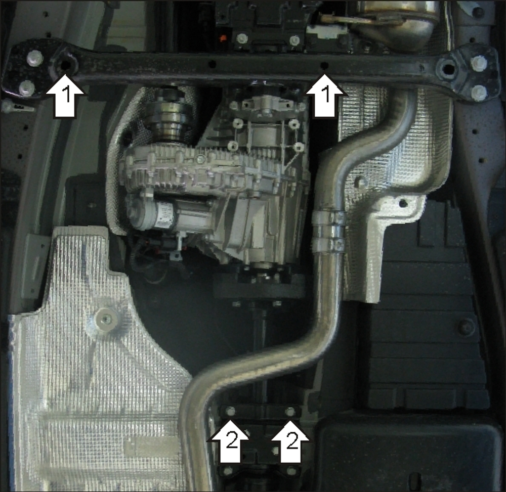 Усиленная защита Motodor разд. коробки. 3 мм, сталь. для Volkswagen Touareg 2002-2006,Volkswagen Touareg 2015-2018,Volkswagen Touareg 2006-2010,Porsche Cayenne 2002-2007,Volkswagen Touareg 2010-2015,Porsche Cayenne 2007-2010 арт.12702