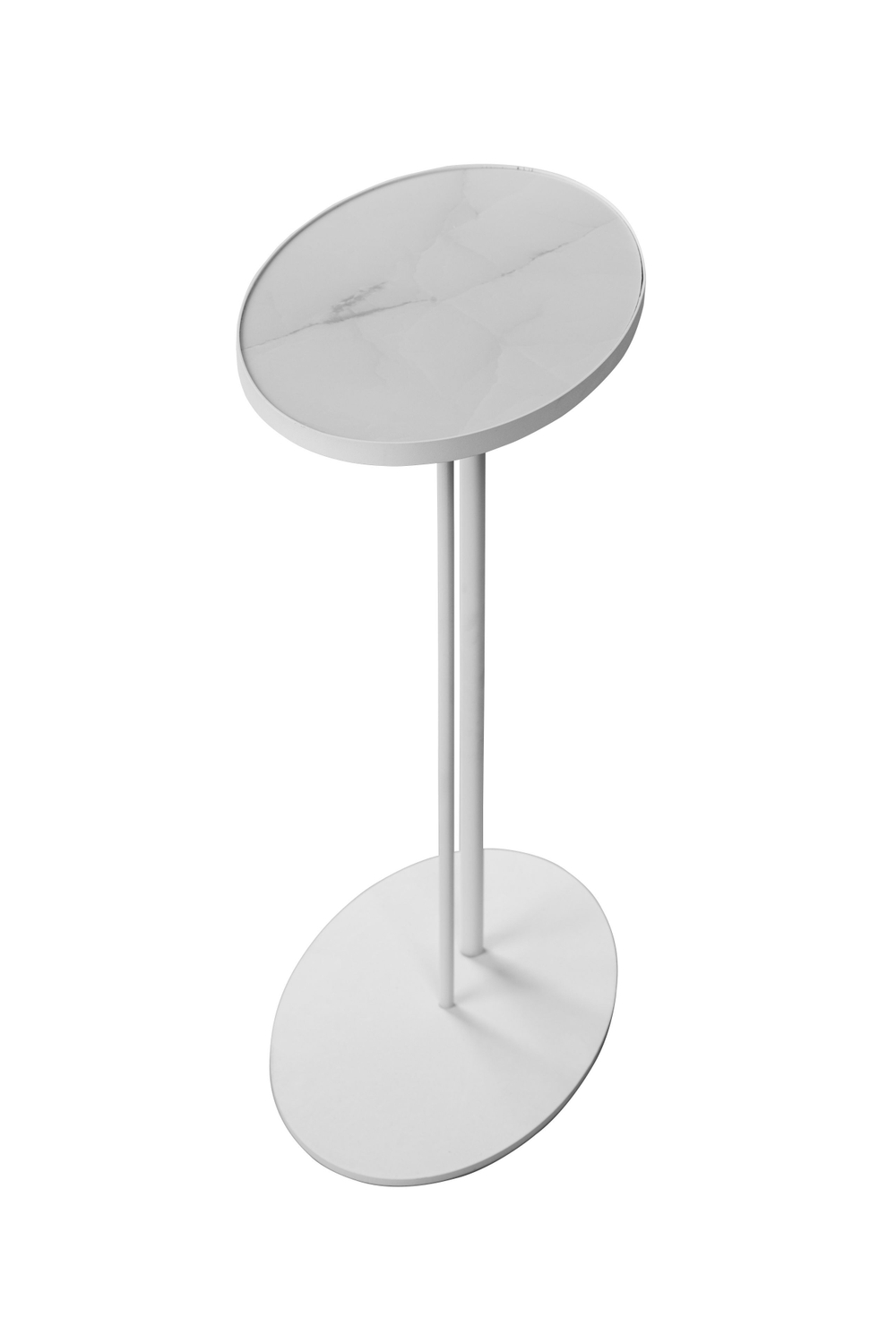 Журнальный столик Stone овальный 015, белый (арт. 015 А015.2 D01)