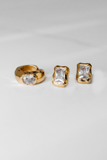 Серьги "DEEP SHINE" в золочении