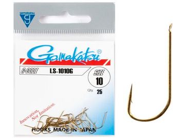 Крючки Gamakatsu LS-1010G HOOKS GOLD разм. 10 25шт.
