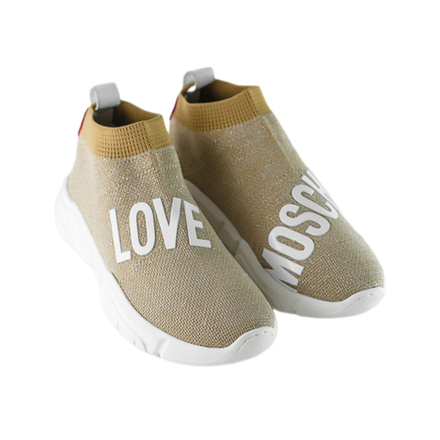 LOVE MOSCHINO кроссовки - бежевый