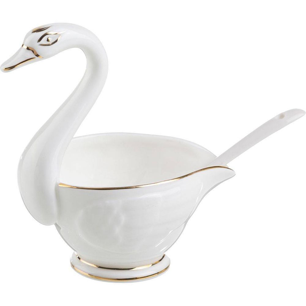 СОУСНИК С ЛОЖКОЙ LEFARD "ЛЕБЕДЬ" 8*8*12 СМ 150 МЛ (КОР=24ШТ.)
