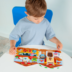 Набор из фетра на липучках ДОМ ЕЖИКА