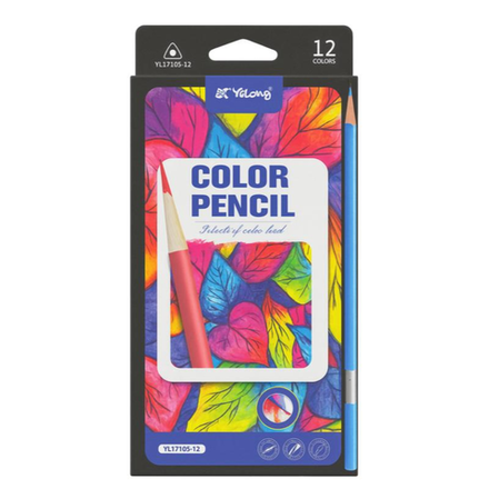 Карандаши цветные Yalong 12 цветов