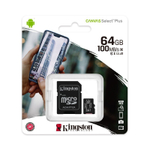 Флеш карта microSD 64GB Kingston microSDXC Class 10 UHS-I U1 Canvas Select Plus 100MB/s