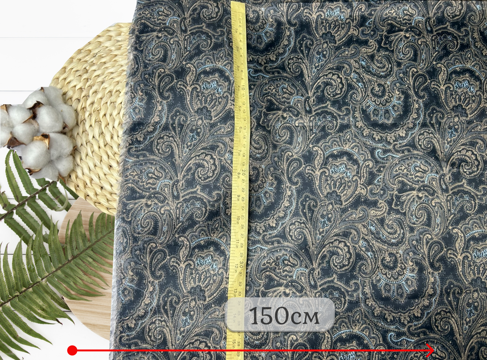 Подкладочная ОГУРЦЫ на т синем