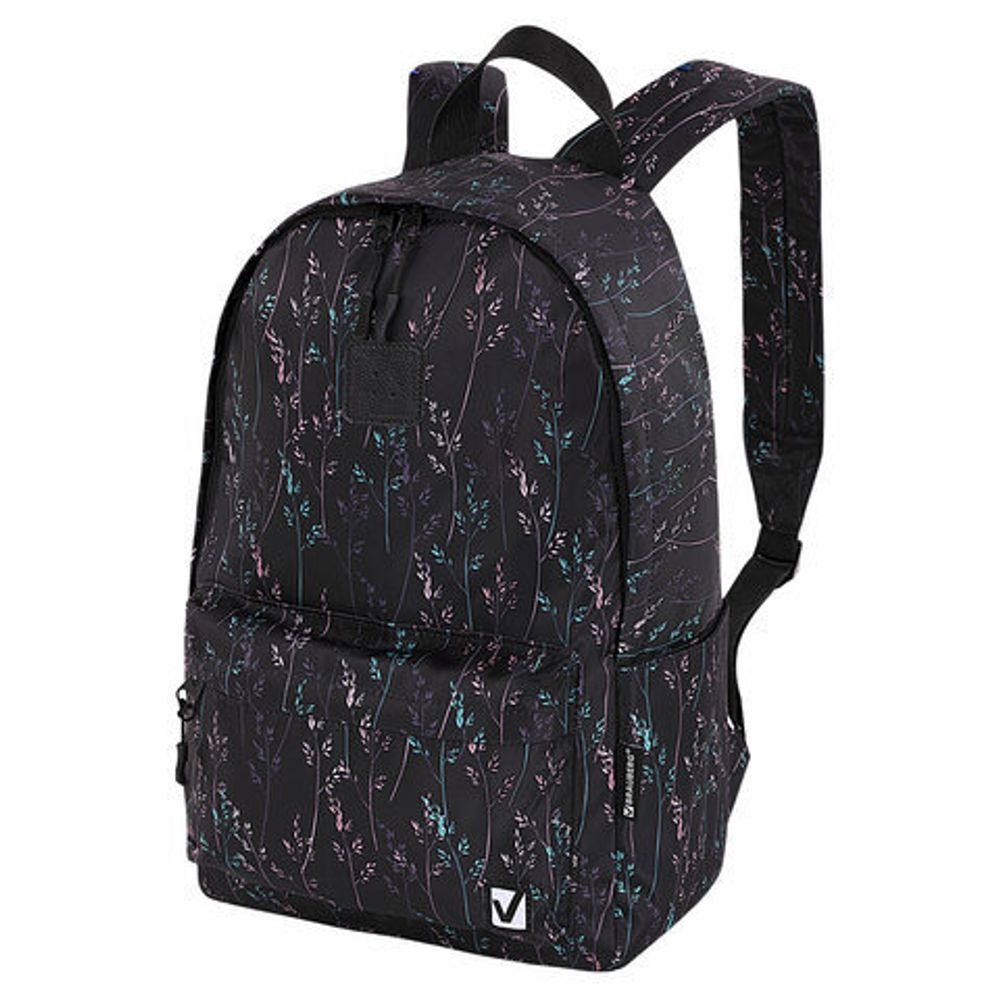 Рюкзак BRAUBERG POSITIVE универсальный, карман-антивор, "Flora", 42х28х14 см, 271682