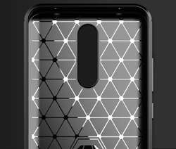 Чехол для Xiaomi Redmi 8 цвет Black (черный), серия Carbon от Caseport