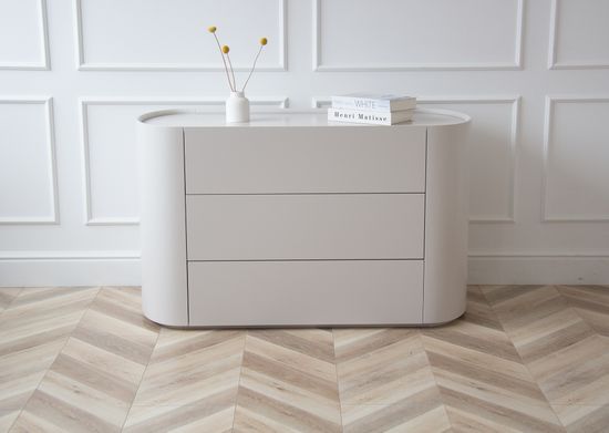 Комод Lagom 3 ящика ширина 120 см (дымка)