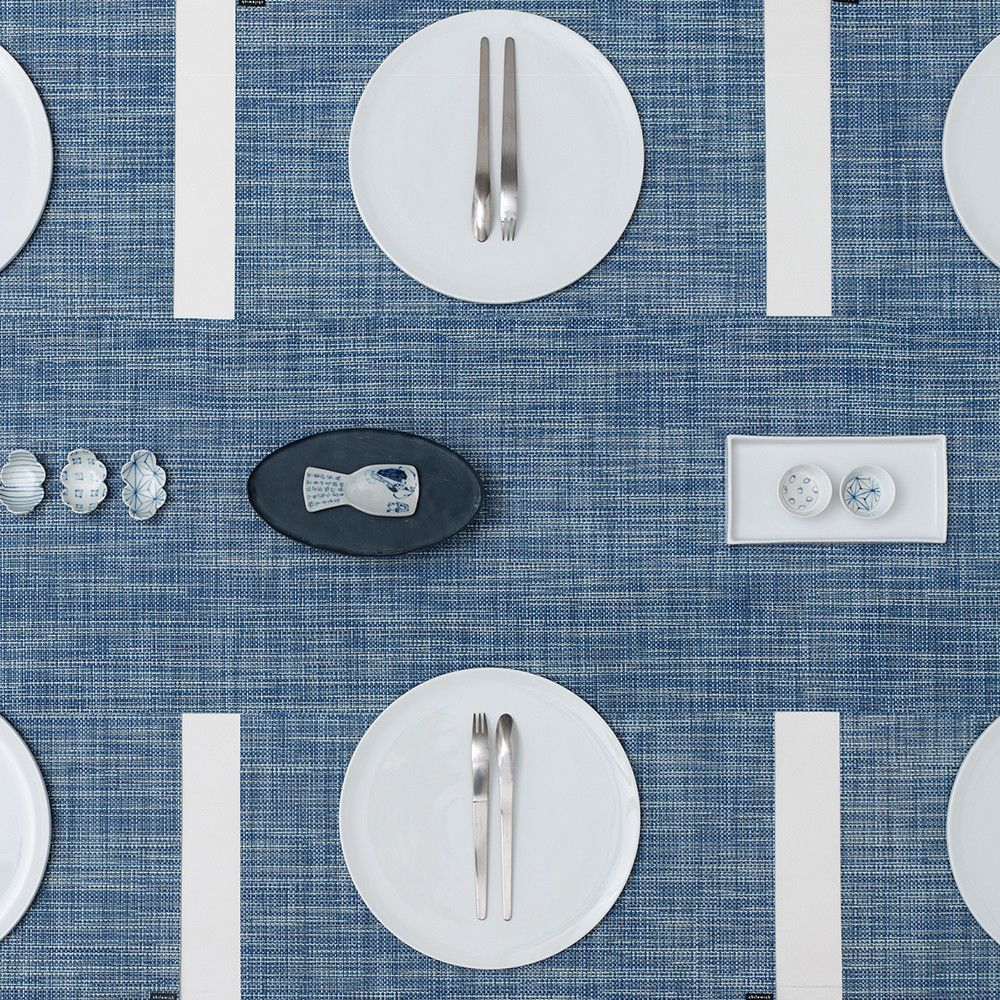 Салфетка подстановочная 36х48 Chilewiсh Mini Basketweave Chambray США фрагмент