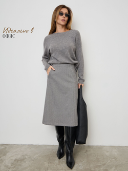 Юбка 2672704 серый