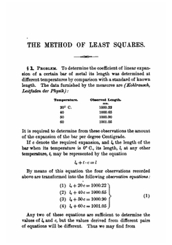 An elementary treatise upon the method of least squares, with numerical examples of its applications | George Cary Comstock