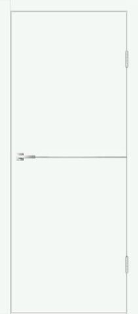 Межкомнатная дверь Velldoris Galant Н1 PG (кромка ABS в цвет полотна, молдинг алюминий) Эльбрус