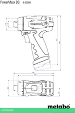 Дрель-шуруповерт Metabo BS Basic с 2-мя АКБ, кейс (600984500)