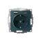 Розетка AtlasDesign 16А с 2-мя заряд. устройствами USB тип A+C 5В/2.4А 2х5В/1.2А механизм изумруд SE ATN000832