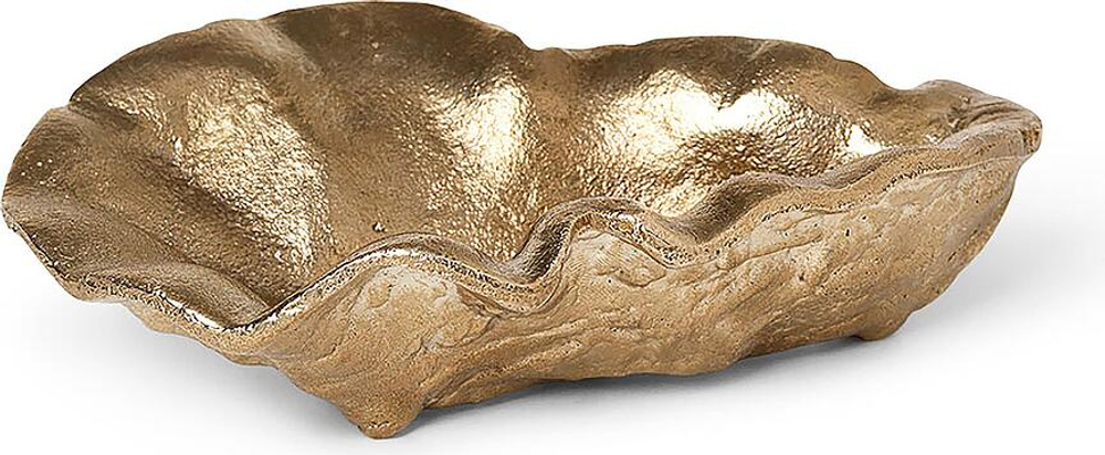 Подставка для украшений Ferm Living Oyster, прямоугольная, металл, 10,5 7 см, золотистая