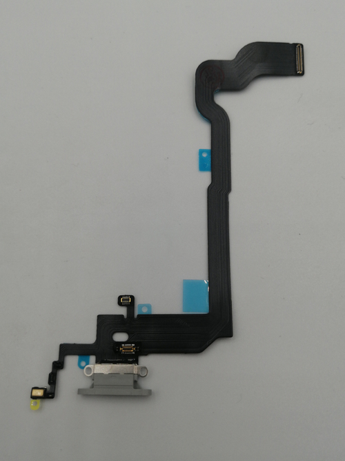 Шлейф для Apple iPhone X на системный разъем + микрофон Белый