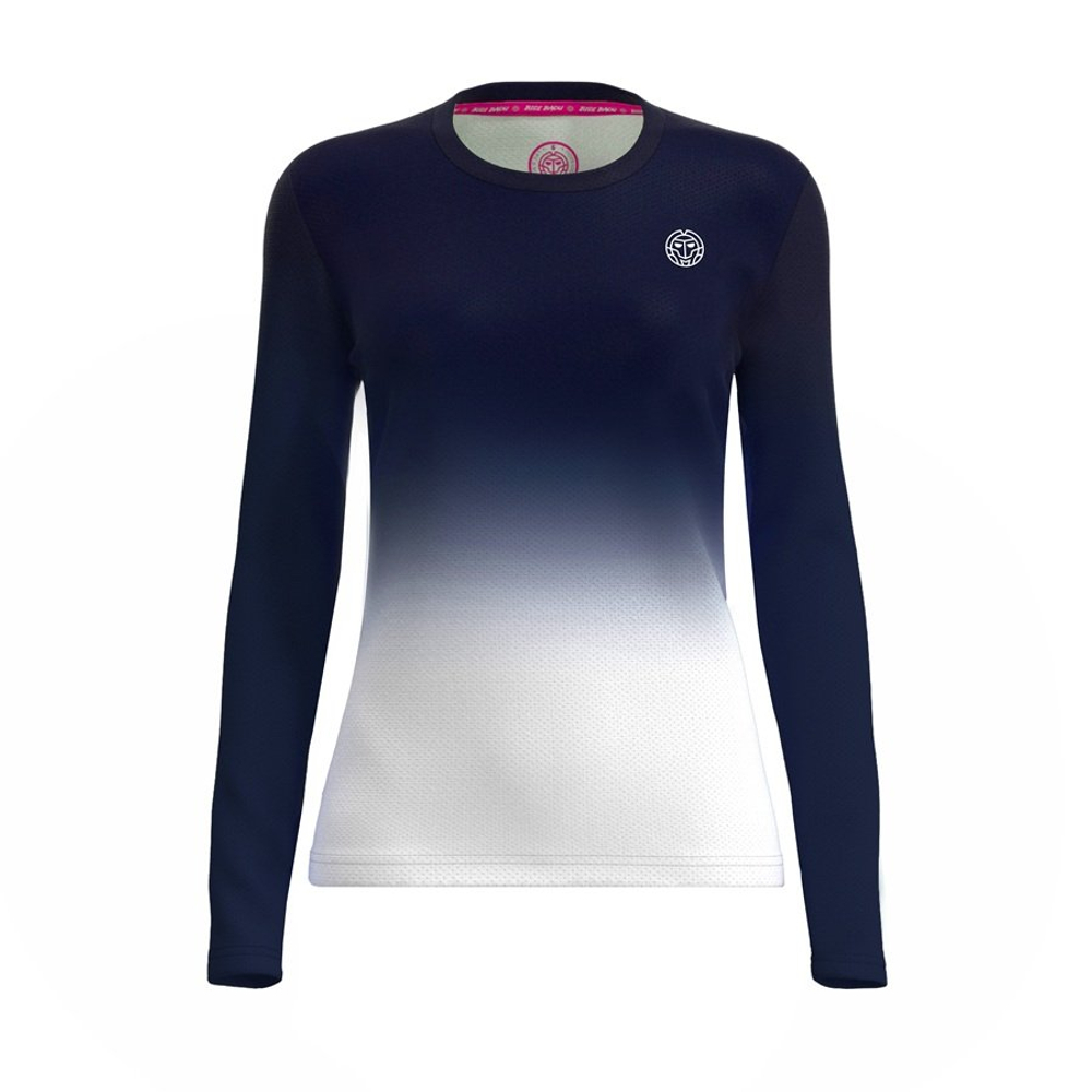 ОДЕЖДА ДЛЯ ТЕННИСА Девочки, Футболка с рукавом BIDI BADU CREW .