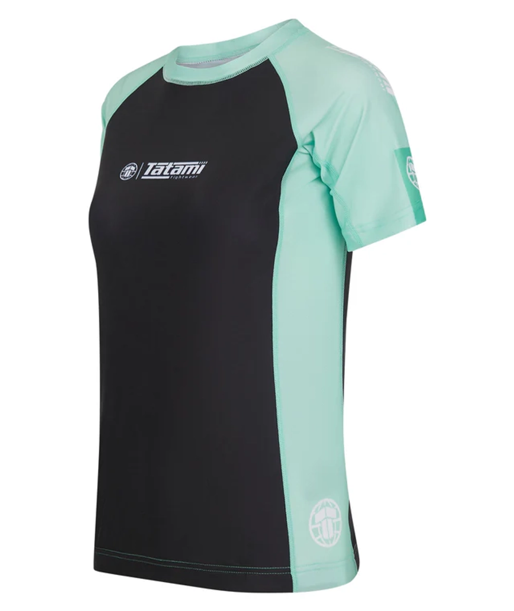 Женский Рашгард Tatami CONTRAST - MINT & BLACK