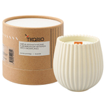 Свеча ароматическая с деревянным фитилём spicy snowflakes из коллекции edge, бежевый, 60 ч