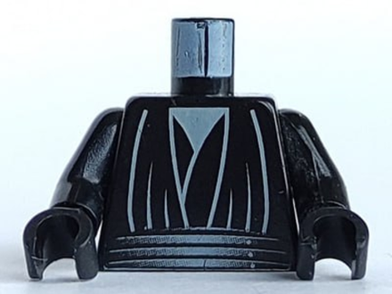 Торс многослойная роба черная 973px88c01