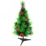 Ёлка «Тайга» 90 см, леска с шишками и ягодами (45 веток)