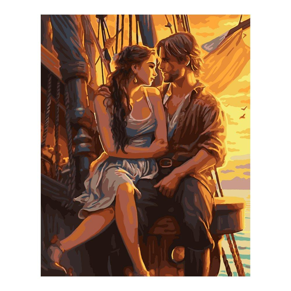 Картина по номерам 40*50см "На корабле" (Lori)