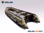 Лодка надувная моторная solar-430 super jet tunnel