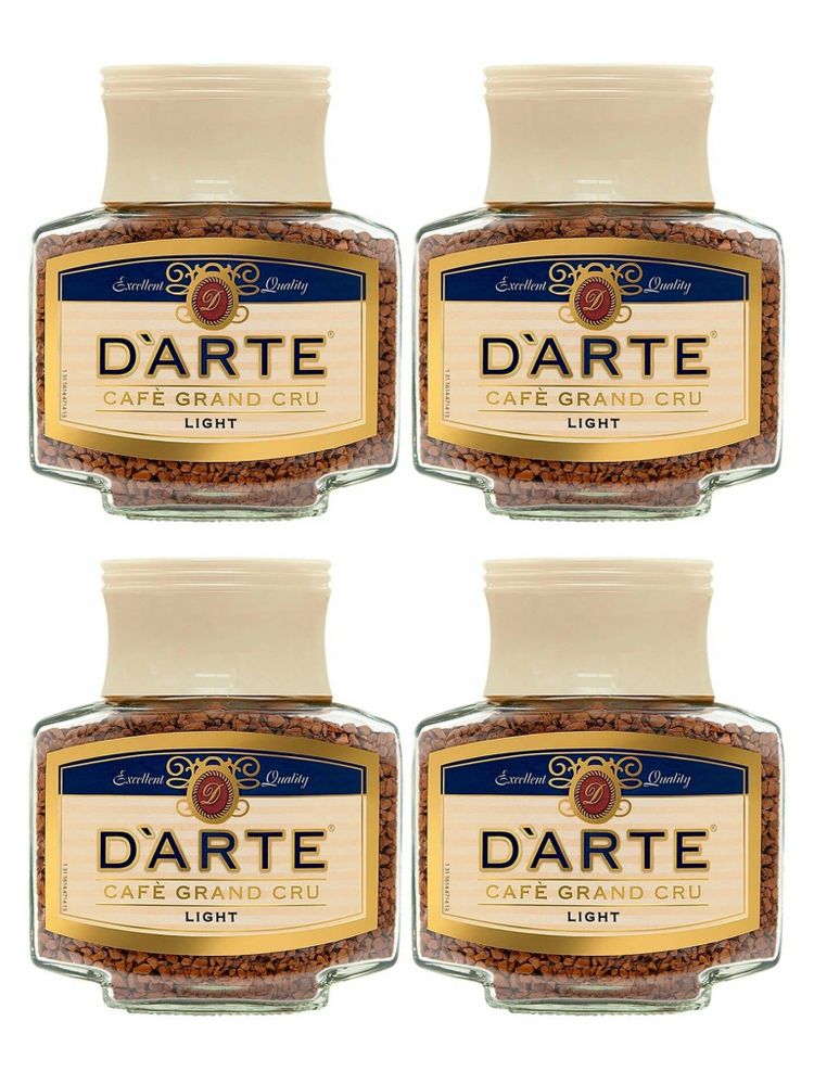 Кофе растворимый D&#39;Arte Grand Cru Light 100 г x 4 шт