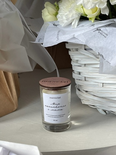 Свеча натуральная ароматическая MARMELAD 50 мл - С ароматом маминых объятий