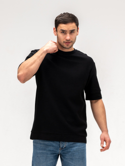 Футболка мужская плотная. Уголь