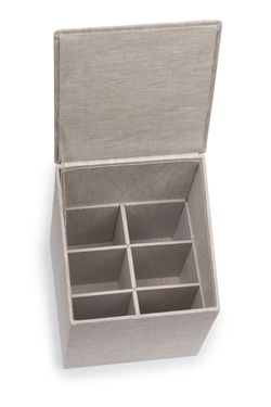 Бак/контейнер для хранения CUTLERY BOX Коробка для столовых Texteis Iris Серый
