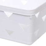 Корзина для хранения «ЭНИГАРТ», цвет белый, 33*25,6*11см (лейбл Селфи)