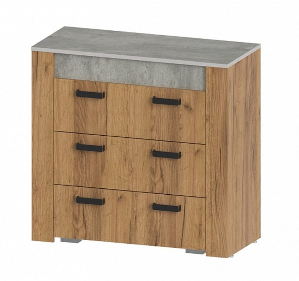 Комод Франк КМ-12 крафт/метрополитан грей(последний экземпляр)