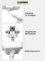 Тройник для розетки Classmark с usb и type-c, сетевой разветвитель, 2500 Вт, белый